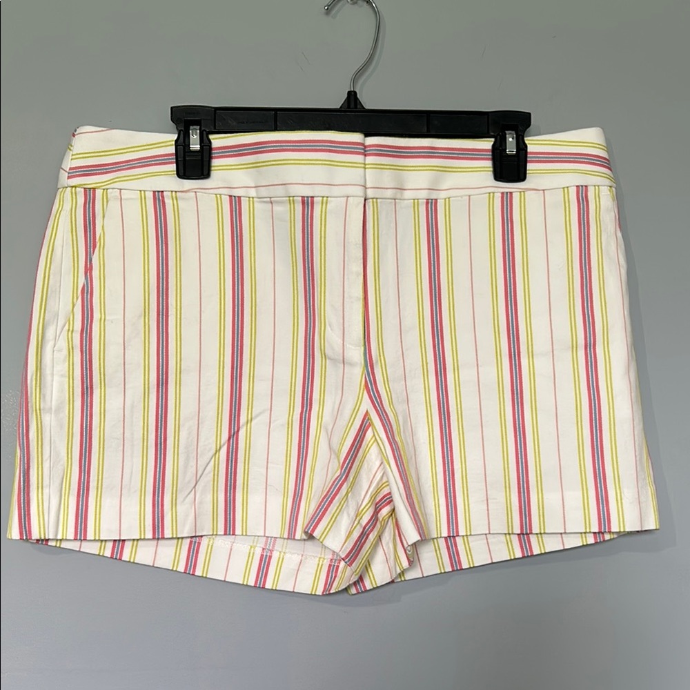 NWT LOFT Women's Multicolor Striped Shorts size 12